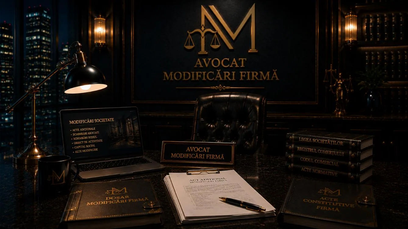 Avocat modificari firma Craiova — Adrian Marta