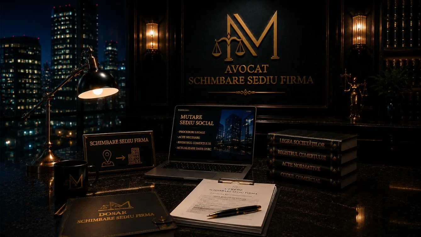 Avocat schimbare sediu firma Craiova